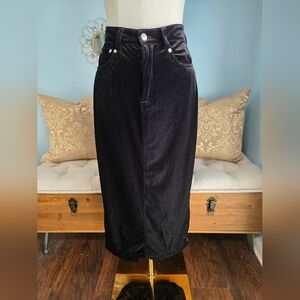 Blank NYC Last Dance Black Midi Skirt